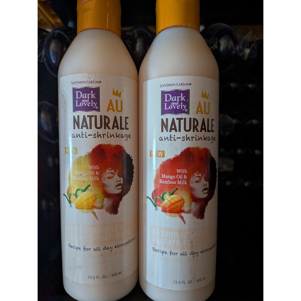2ct Dark and Lovely Au Naturale Anti-Shrinkage Beyond Gentle & Sulfate-Free Wash